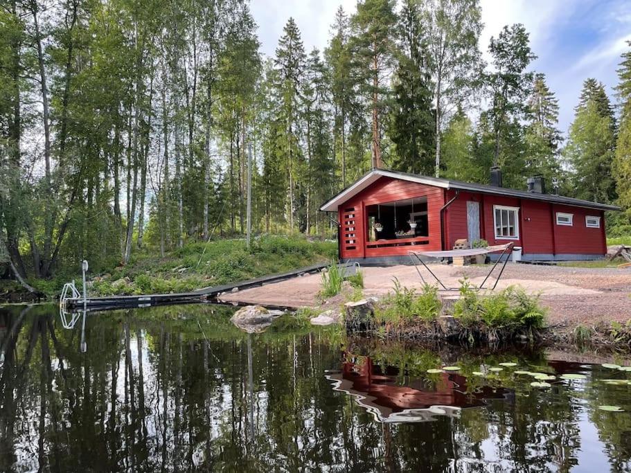海门林纳Katiskosken Joenrantamoekki别墅 外观 照片